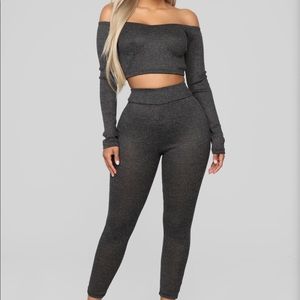 Charcoal Two Piece Set